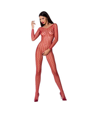 PASSION - WOMAN BS068 BODYSTOCKING ROSSO TAGLIA UNICA