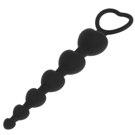 BLACKSILVER - MILA ANALE CATENA DI CUORI 18 CM