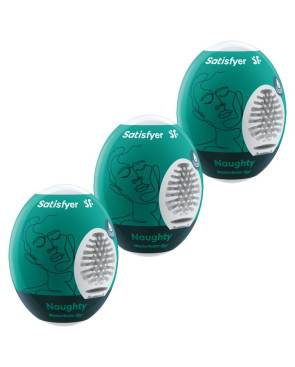 SATISFYER - 3 UOVA MASTURBATORI NAUGHTY