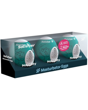 SATISFYER - 3 UOVA MASTURBATORI NAUGHTY