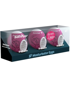 SATISFYER - 3 UOVA MASTURBATORI BUBBLE