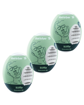 SATISFYER - 3 UOVA MASTURBATORI RIFFLE