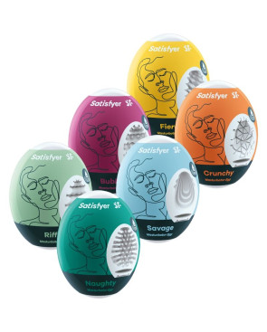 SATISFYER - UOVA MASTURBATORI SET DA 6 UNIT