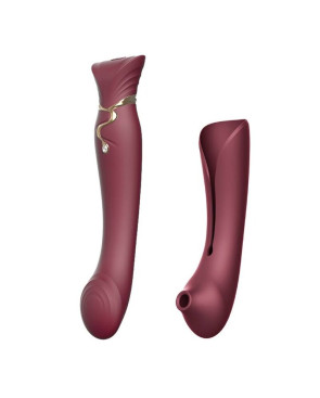 ZALO - SET QUEEN PULSE WAVE CLIT STIM ROSSO