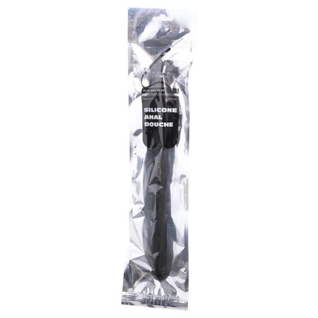 ALL BLACK - DOCCIA ANALE HINCHABLE IN SILICONE 27 CM