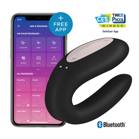 SATISFYER - DOUBLE JOY CON APP VIOLA