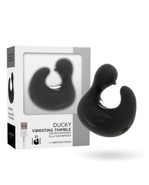 BLACKSILVER - DUCKYMANIA DITALE RICARICABILE STIMOLANTE D'ANATRA IN SILICONE