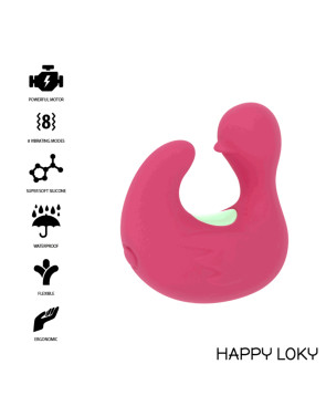 HAPPY LOKY - DITO STIMOLATORE IN SILICONE RICARICABILE DUCKYMANIA