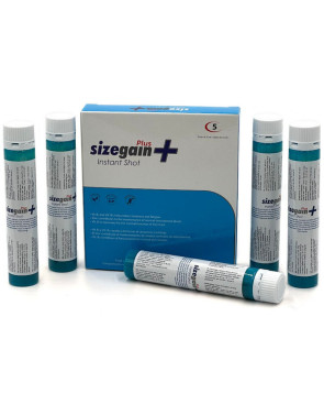 500 COSMETICS - SIZEGAIN PLUS INSTANT SHOT MALE ENERGIZER 5 UNITS