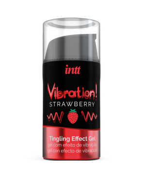 INTT - POTENTE GEL VIBRANTE LIQUIDO STIMOLANTE INTIMO FRAGOLA 15 ML