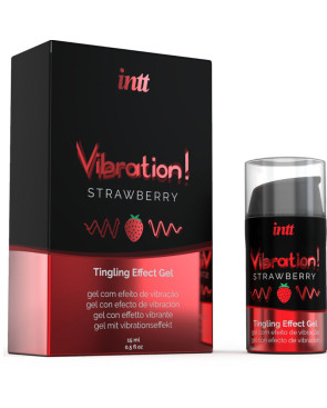 INTT - POTENTE GEL VIBRANTE LIQUIDO STIMOLANTE INTIMO FRAGOLA 15 ML