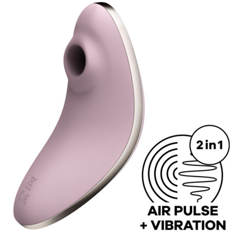 SATISFYER - VULVA LOVER 1 STIMOLATORE E VIBRATORE A IMPULSI D'ARIA BLU