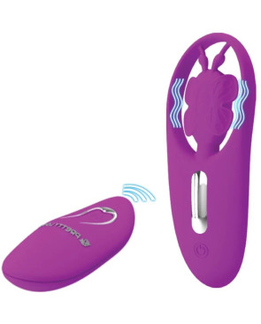 PRETTY LOVE - STIMOLATORE A FARFALLA PER MUTANDINE DANCING CON TELECOMANDO LILLA