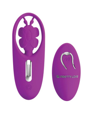 PRETTY LOVE - STIMOLATORE A FARFALLA PER MUTANDINE DANCING CON TELECOMANDO LILLA