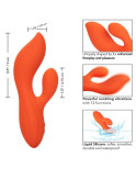 CALIFORNIA EXOTICS - STELLA DUAL TEASER ARANCIONE CALIFORNIA EXOTICS - STELLA DUAL TEASER ARANCIONE