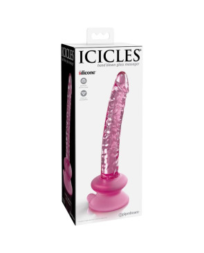 ICICLES - N. 86 DILDO IN VETRO DI CON VENTOSA