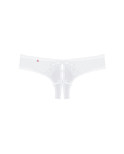 OBSESSIVE - MUTANDINE ALABASTRA SEXY CROTCHLESS BIANCO L/XL