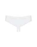 OBSESSIVE - MUTANDINE ALABASTRA SEXY CROTCHLESS BIANCO L/XL