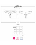 OBSESSIVE - MUTANDINE ALABASTRA SEXY CROTCHLESS BIANCO L/XL