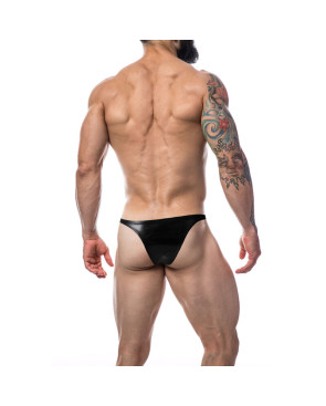 CUT4MEN - SLIP BRASILIANO IN PELLE NERA S