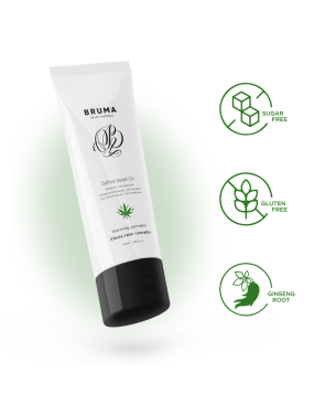 BRUMA - GEL SCORREVOLE ALL''OLIO DI SEMI DI SATIVA SCALDANTE GUSTO CANNABIS 100 ML