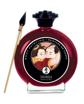 SHUNGA - BODY PAINTING CON FRAGOLA E CAVA