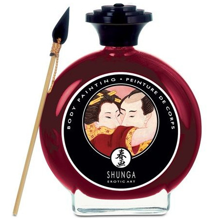 SHUNGA - BODY PAINTING CON FRAGOLA E CAVA