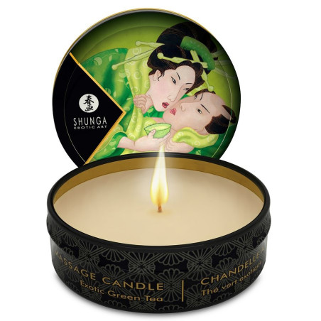 SHUNGA - MINI CARESS BY CANDELIGHT CANDELA DA MASSAGGIO T VERDE 30 ML