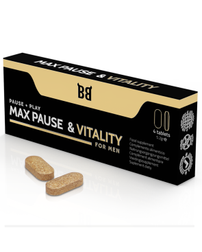 BLACK BULL - MAX PAUSE  VITALITY RETARDANT PER UOMINI 4 CAPSULE