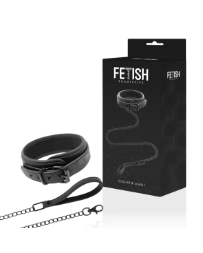 FETISH SUBMISSIVE - COLLANA A CATENA CON FODERA IN NOPRENE