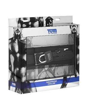 TOM OF FINLAND - COLLARE IN NEOPRENE CON SERRATURA