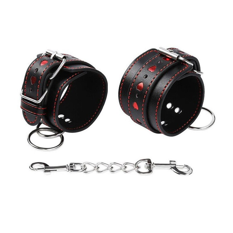 OHMAMA FETISH - MANETTE CON CUORE INTARSIATO OHMAMA FETISH - MANETTE CON CUORE INTARSIATO