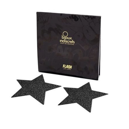 BIJOUX - CAPPUCCI PER CAPEZZOLI INDISCRETI BLACK STAR FLASH