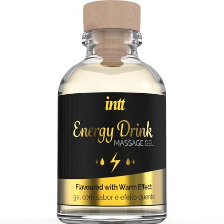INTT MASSAGE  ORAL SEX - GEL DA MASSAGGIO CON BEVANDA ENERGETICA AROMATIZZATA ED EFFETTO RISCALDANTE