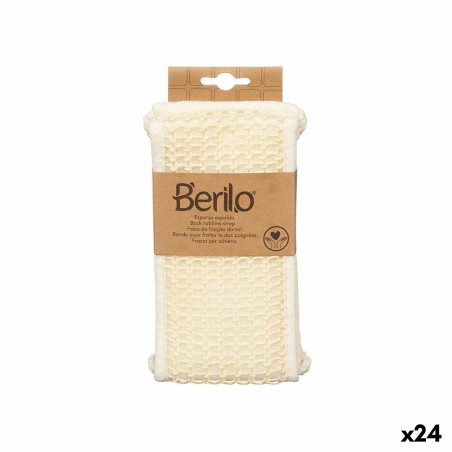 Spugna per il Corpo Berilo B7083-16 Bianco 20 x 3 x 11 cm Con manici (24 Unità)