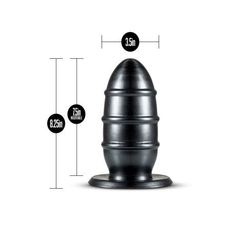 Plug Anale Blush Jet Nero (8,9 cm)