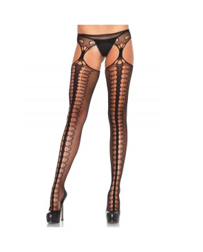 LEG AVENUE - COLLANT CON GIARRETTIERA ESCLUSIVO NERO