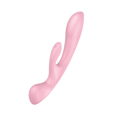 Vibratore Doppia Stimolazione Satisfyer Triple oh Rosa
