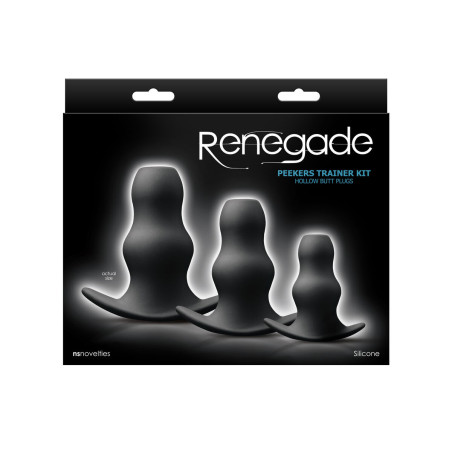 Plug Anale NS Novelties Renegade Nero (8,3 cm) (8,9 cm) (6,4 cm)