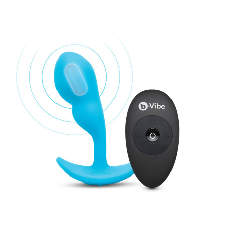 Plug anale con telecomando B-Vibe Azzurro