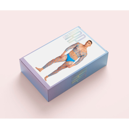Set di Lingerie Rainbow Party Azzurro L/XL