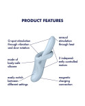 Vibratore per il Punto-G Satisfyer Azzurro