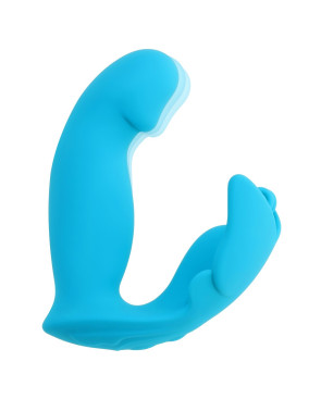 Vibratore Doppia Stimolazione Evolved Azzurro