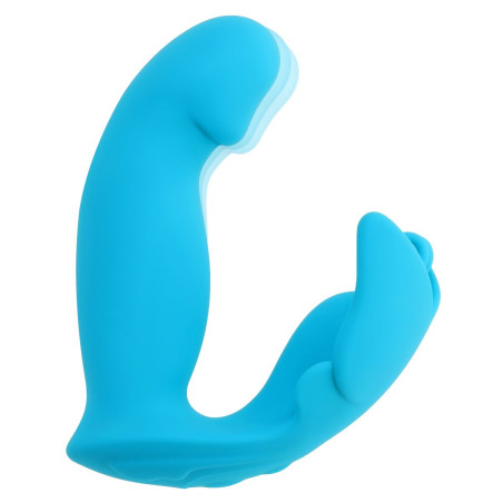 Vibratore Doppia Stimolazione Evolved Azzurro