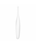 Vibratore Clitorideo Curvo Satisfyer Bianco (17 x 3 cm)