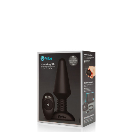 Plug Anale B-Vibe Rimming Nero XL