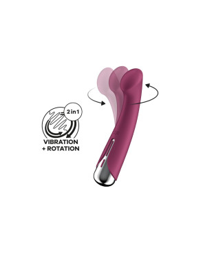 Vibratore per il Punto-G Satisfyer Spinning G-Spot 1 Rosso