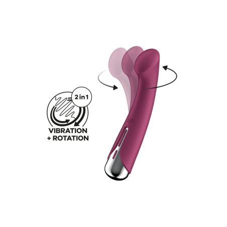 Vibratore per il Punto-G Satisfyer Spinning G-Spot 1 Rosso