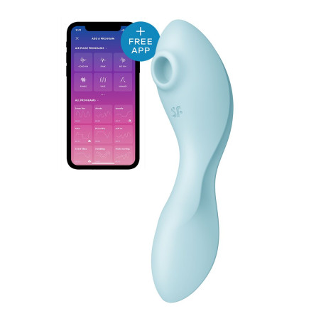 Succhia Clitoride Satisfyer Cruvy Trinity 5+ Azzurro