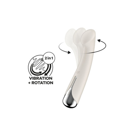 Vibratore per il Punto-G Satisfyer Spinning G-Spot 1 Bianco